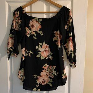 Stitch Fix Status Grassley floral off shoulder top